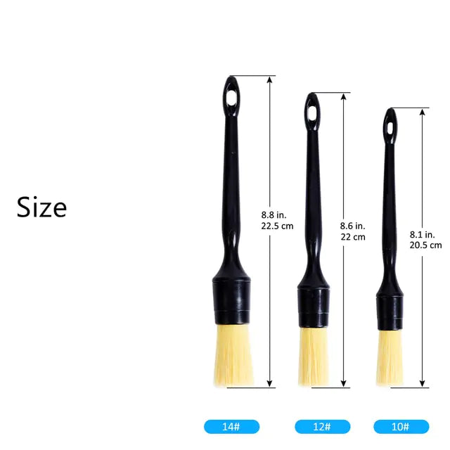 Brosses à poils de sanglier pour détails extérieurs et intérieurs