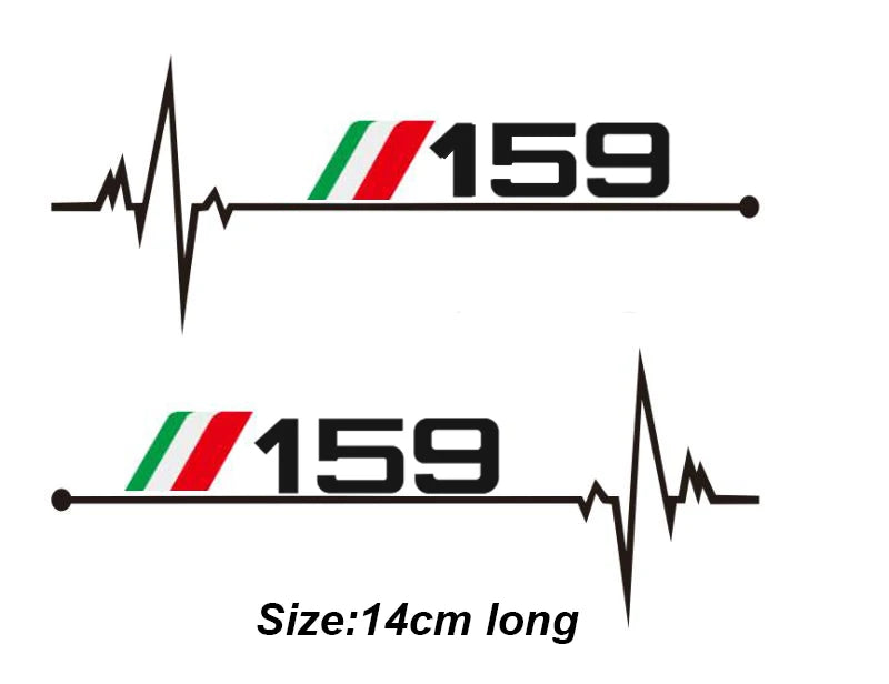 2 pegatinas para espejo retrovisor Alfa Romeo 159 – Pro Fit