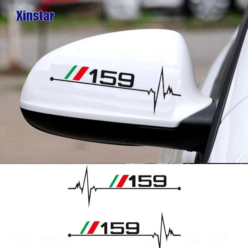 2 pegatinas para espejo retrovisor Alfa Romeo 159 – Pro Fit
