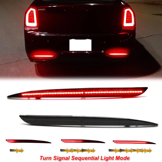 Chrysler 300 2015-2020 LED Rear Bumper Reflector Tail Lights