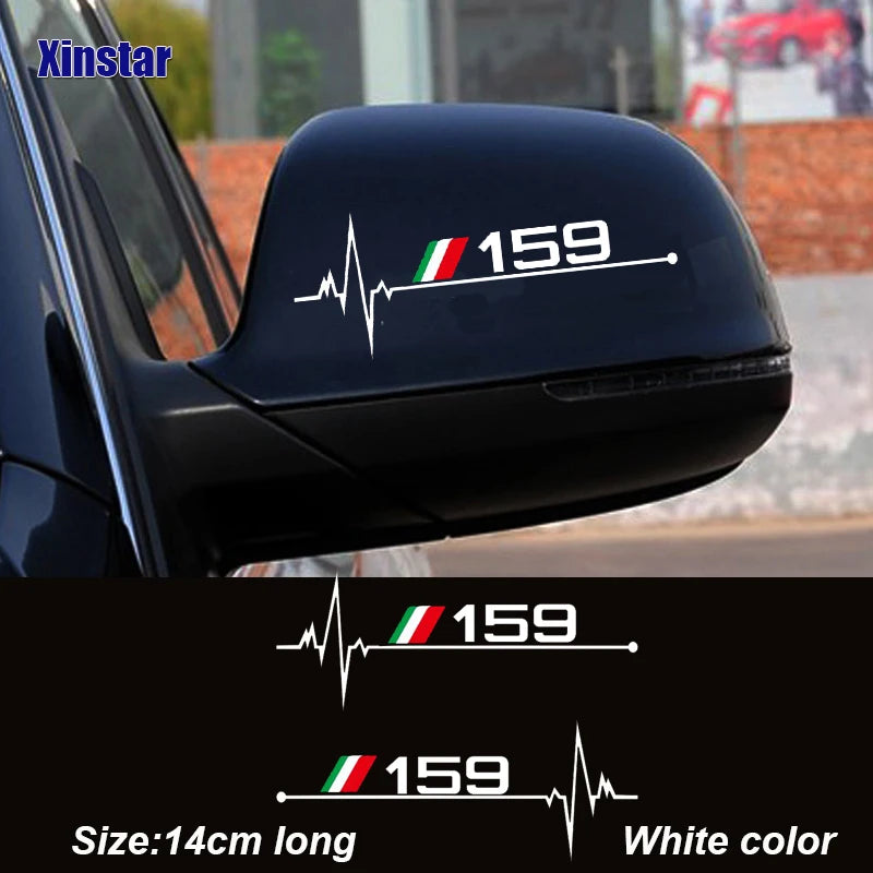2Pcs Rearview Mirror Sticker for Alfa Romeo 159 – Pro Fit