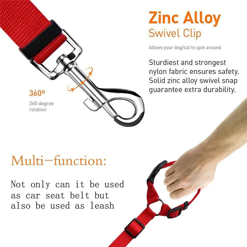 Ceintures de sécurité en nylon pour chiens