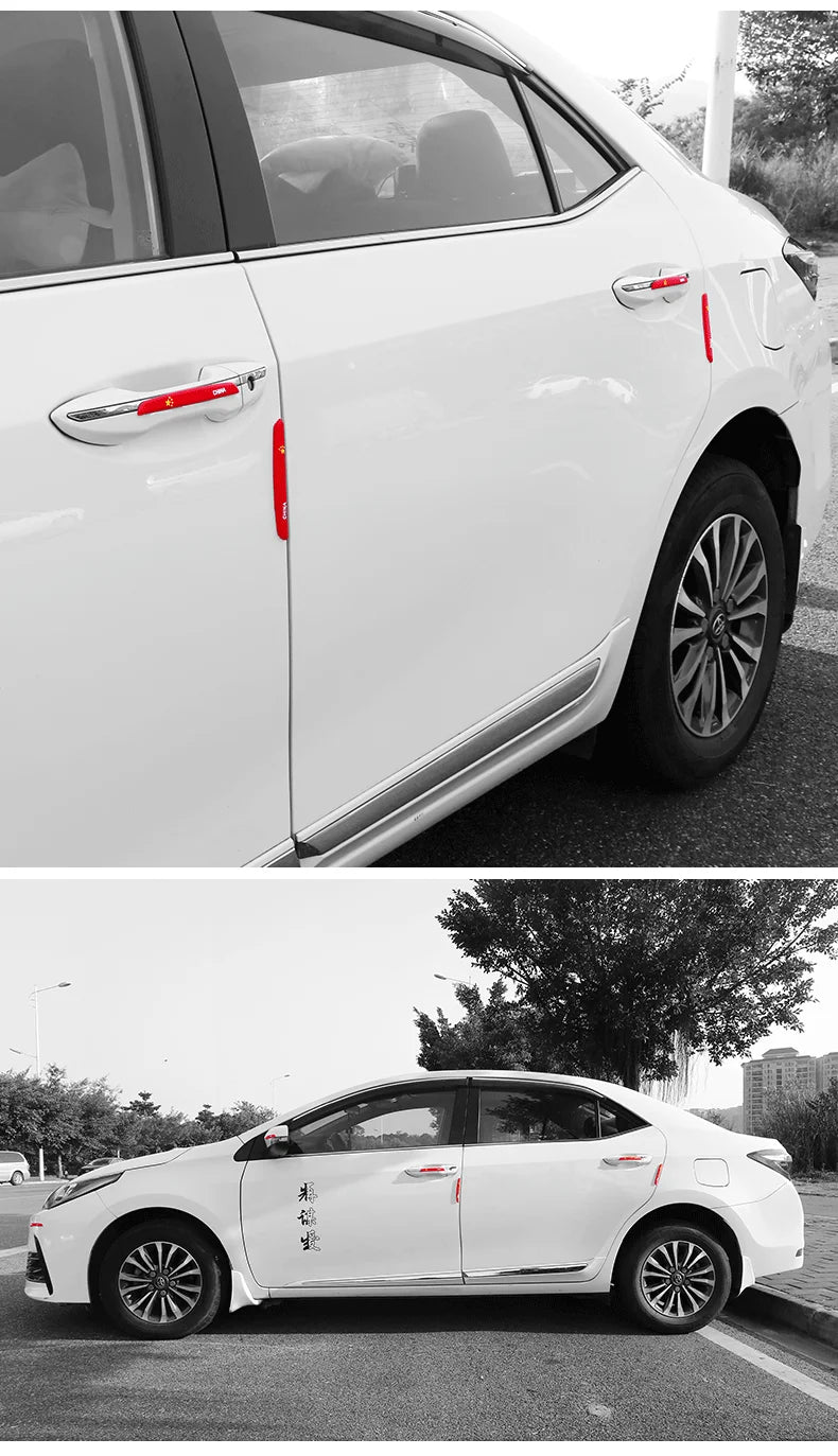 6 protectores de borde de puerta de coche para Audi y BMW, antiarañazos