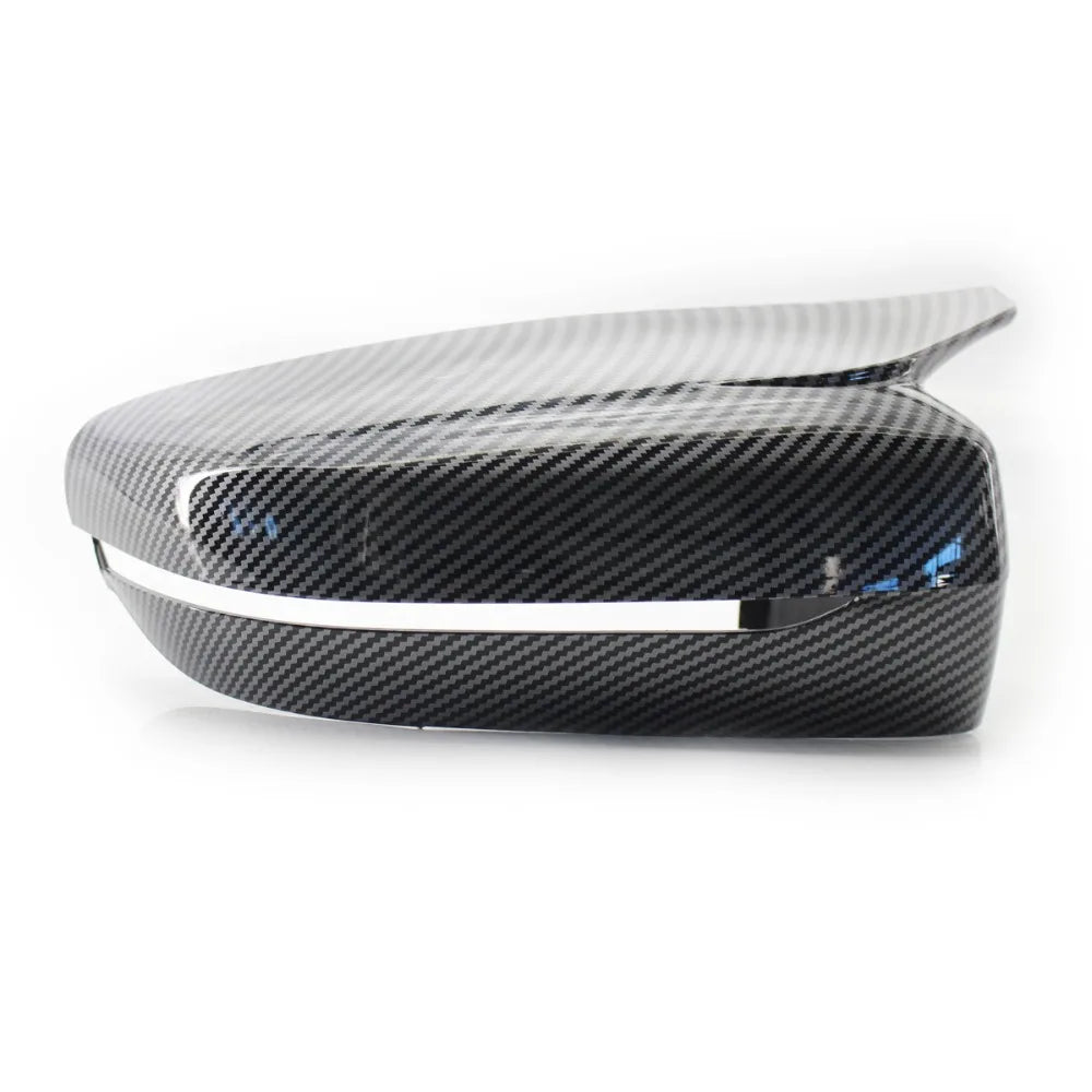 Embellecedor de espejo retrovisor lateral de fibra de carbono LHD para BMW Serie 3/5/6/7/8 G11 G12 G14 G15 G20 G21 G30 G31 G32 (2019-2020)