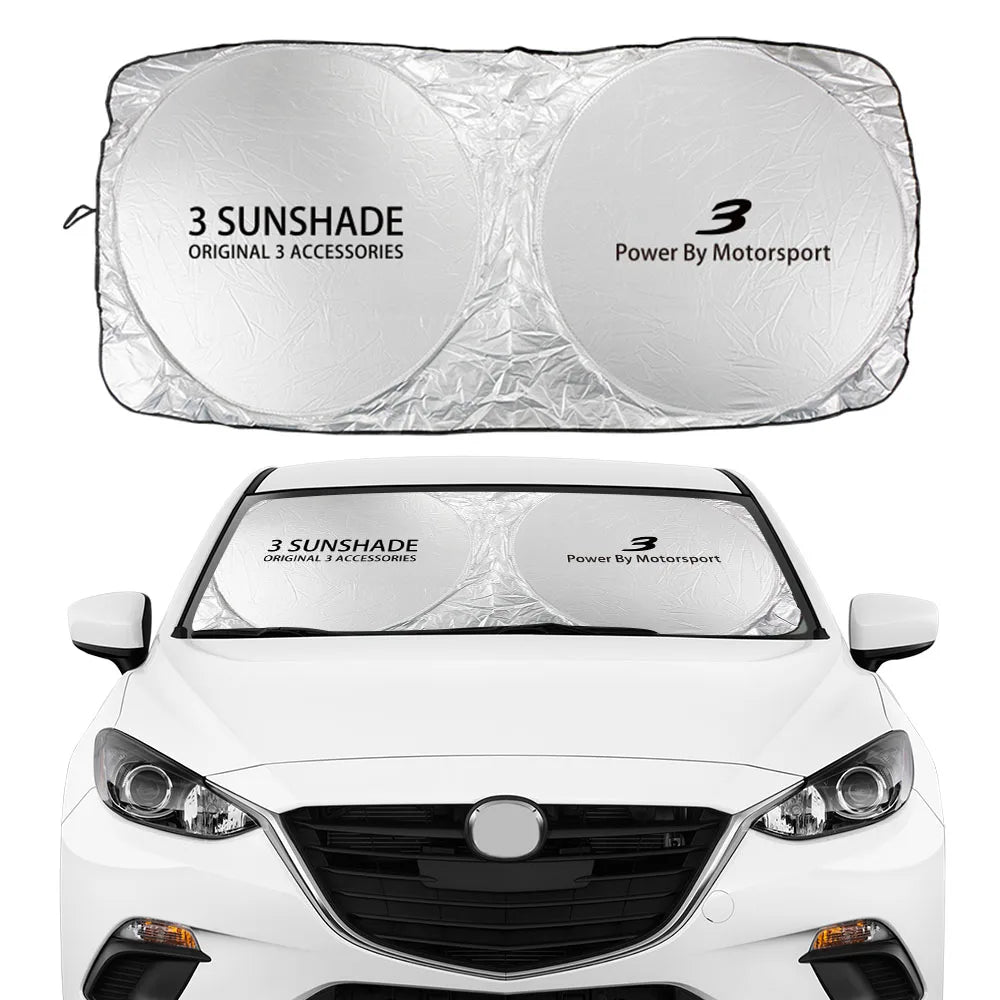 Mazda Front Sunshade Sun Visor—Precision Fit, UV Shield