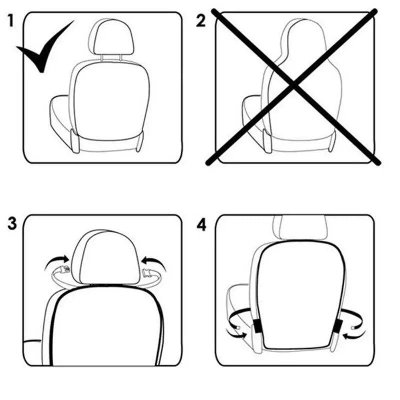 Protection de dossier de siège auto - Tapis de protection et protection contre la boue pour enfants