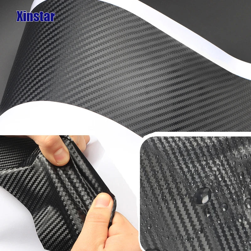 4Pcs Carbon Fiber Door Sill Stickers for VW Golf 8 GTI