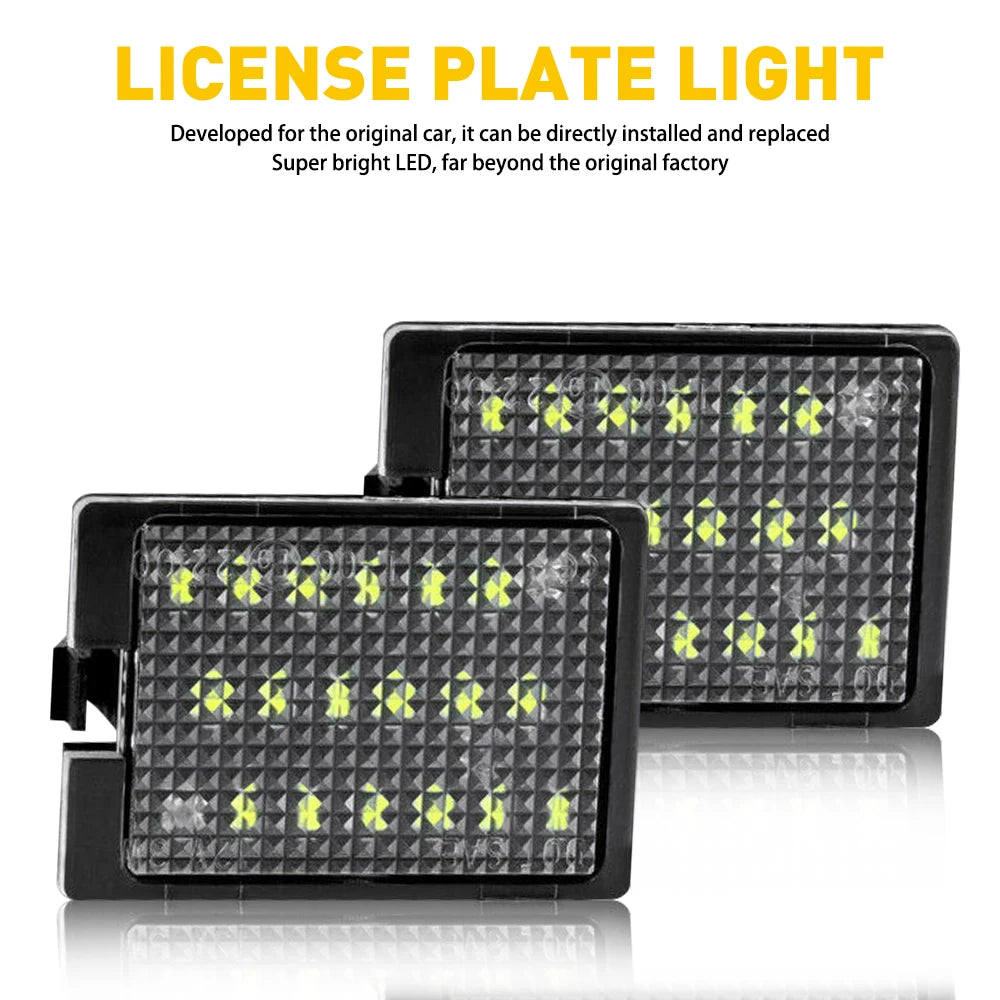 2x Éclairage de plaque d'immatriculation à LED pour Dodge Durango 14-21 6000K IP67