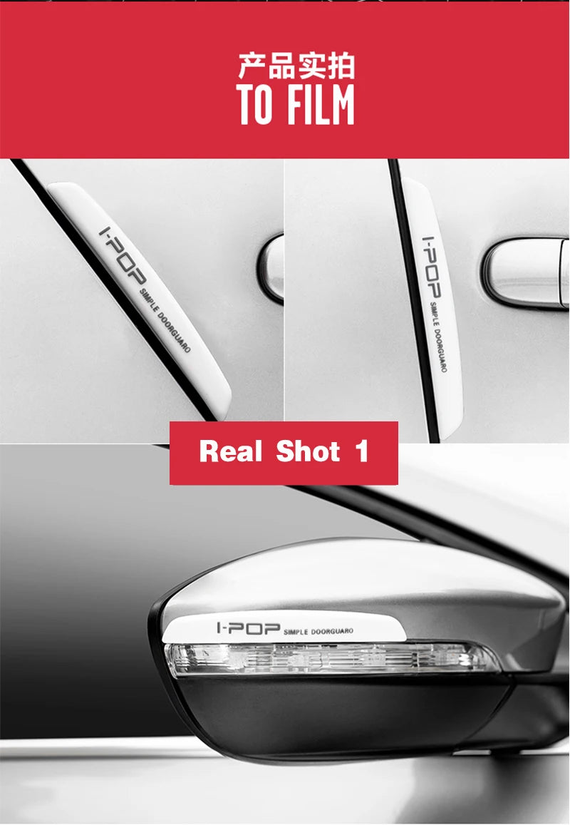 6Pcs Car Door Edge Guard Trim Strip for Audi BMW – Anti-Scratch