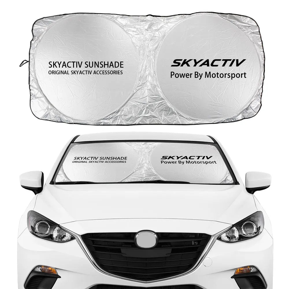 Mazda Front Sunshade Sun Visor—Precision Fit, UV Shield