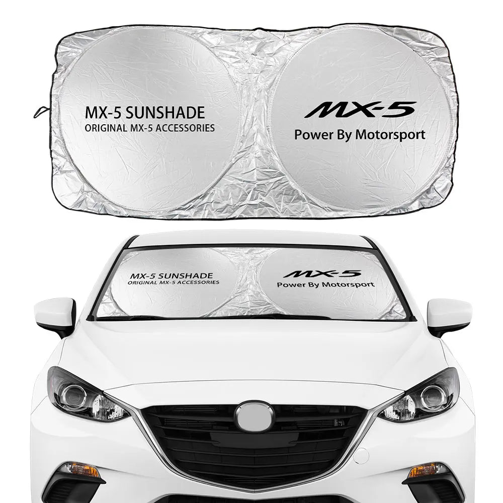 Mazda Front Sunshade Sun Visor—Precision Fit, UV Shield