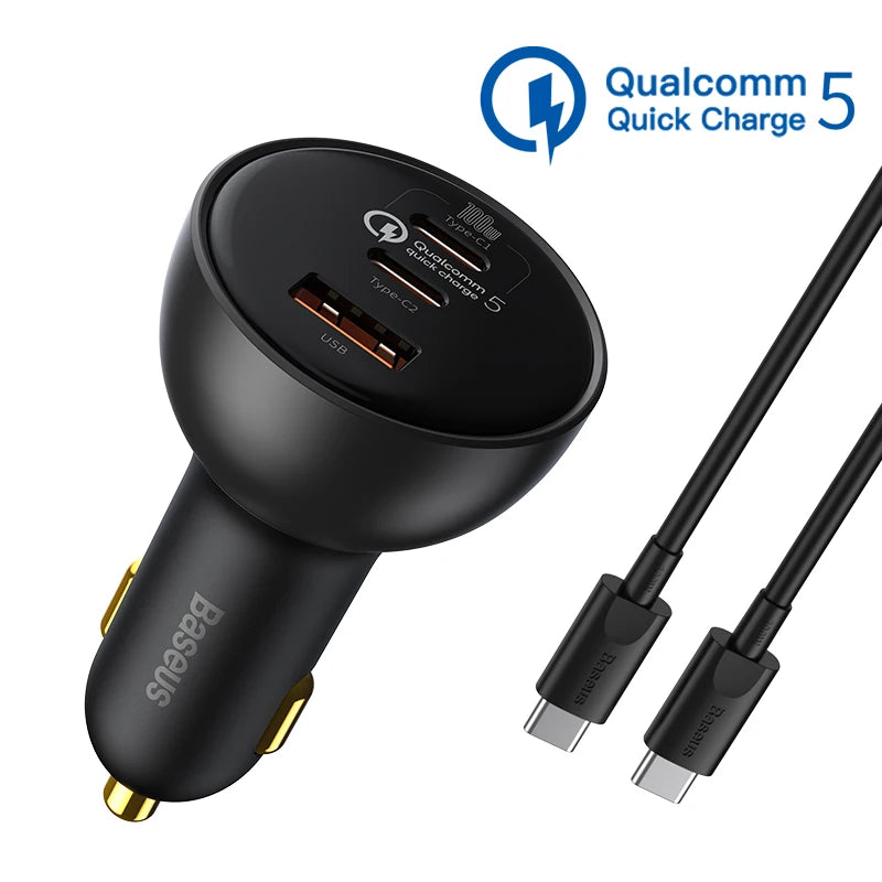 Baseus 160W QC 5.0 Car Charger PD3.0 USB-C Fast Charge – Car Accessories | MotorWorld Marketplace