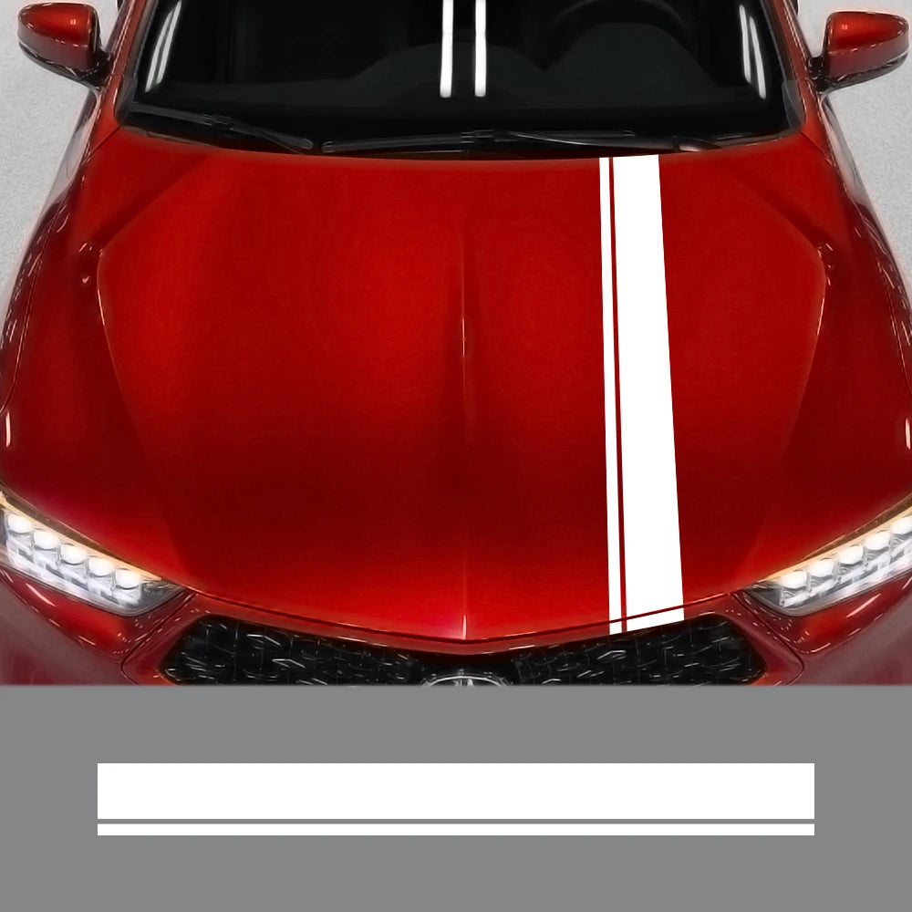 Universal Car Hood Bonnet Decal Sticker for VW, BMW, Tesla