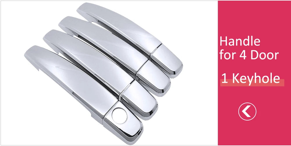 Chrome Handle Cover Trim for Opel Vauxhall Meriva 2011-2017