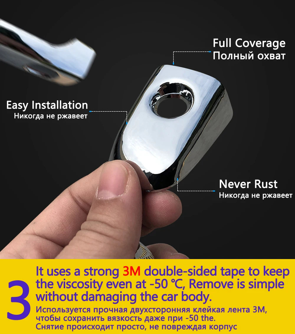 Chrome Handle Cover Trim for Opel Vauxhall Meriva 2011-2017