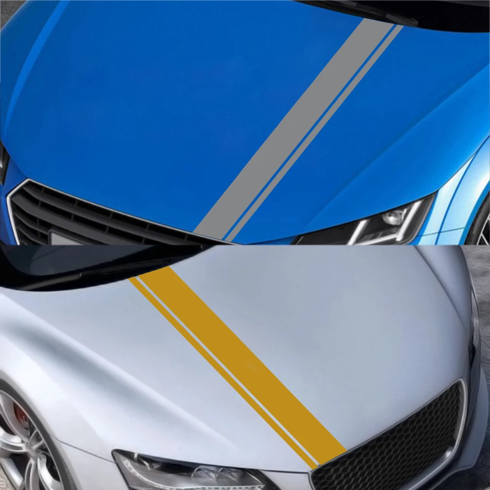 Universal Car Hood Bonnet Decal Sticker for VW, BMW, Tesla