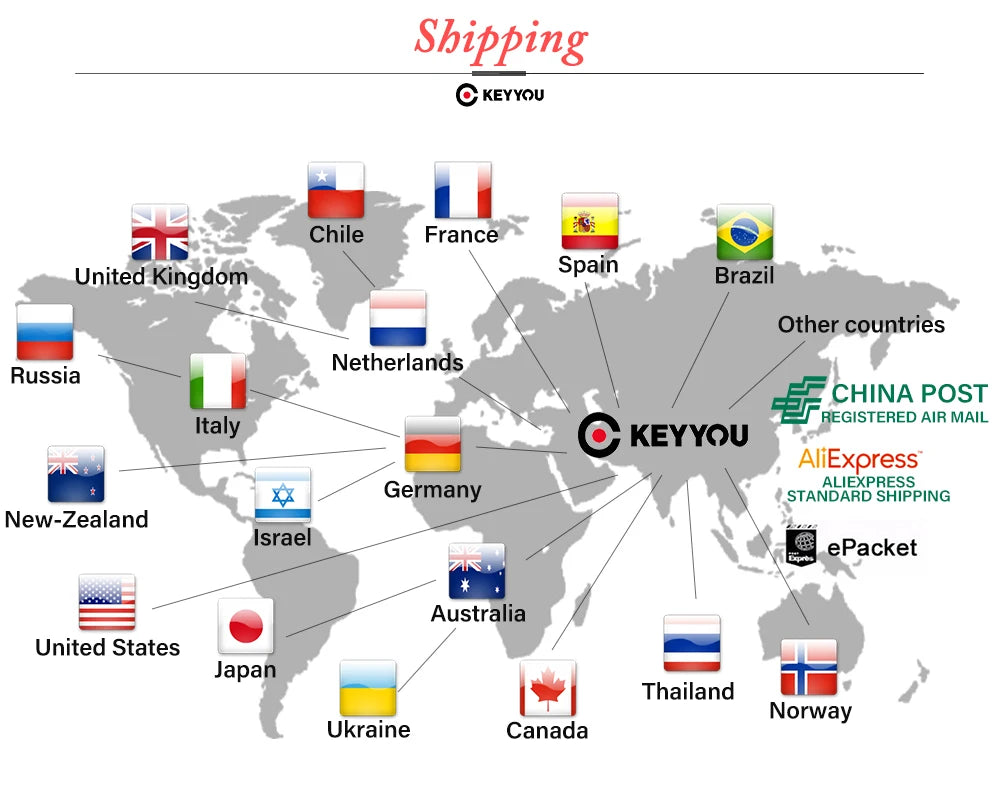 Mando a distancia KEYYOU de 315 MHz para GM/Chevy/Cadillac OUC60270