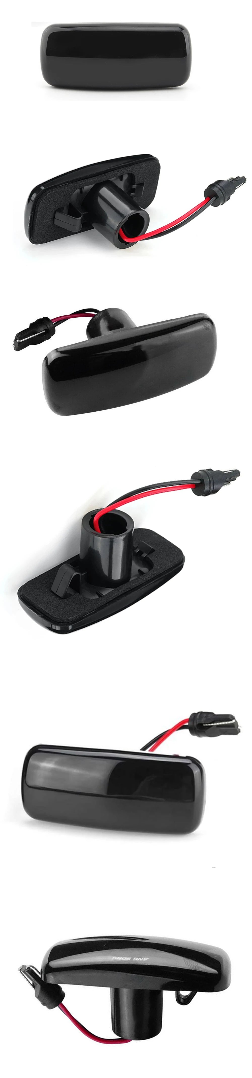 Feux de position latéraux dynamiques à LED fumés pour Jeep, Dodge, Chrysler