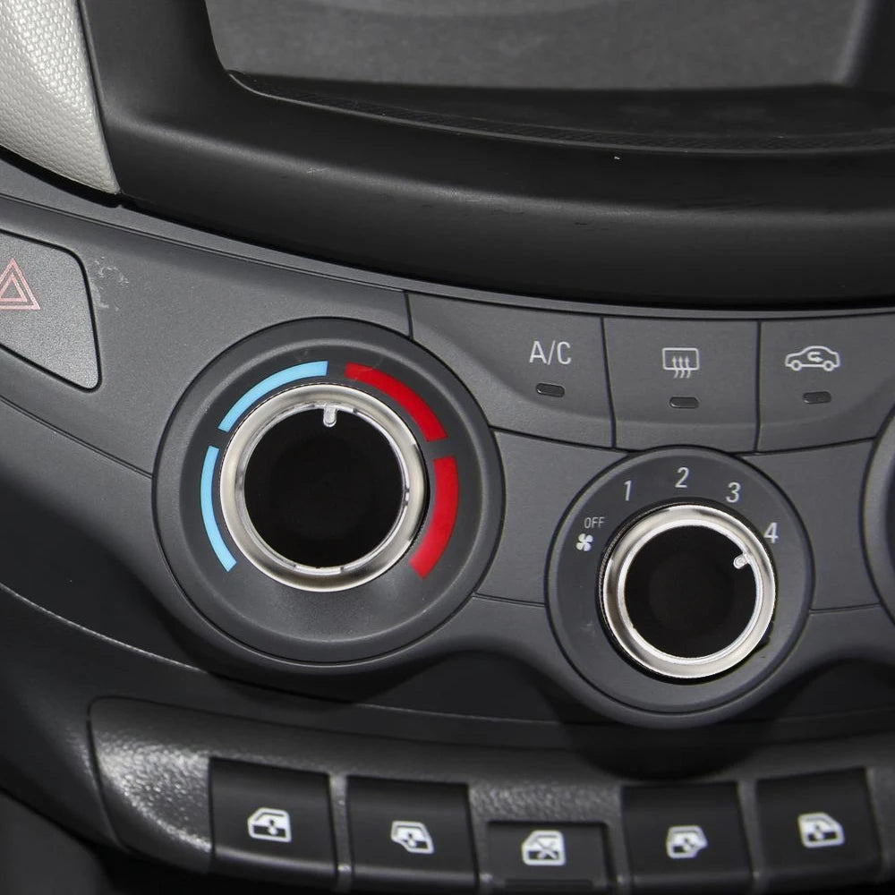 Juego de 3 perillas de aluminio para aire acondicionado de Chevrolet Sail (2008-2014)