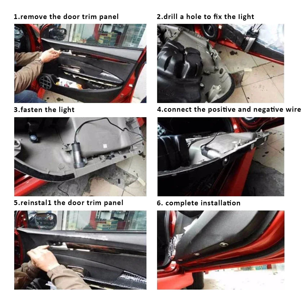 White F-150 Door Logo Projector Light – OEM Style Upgrade