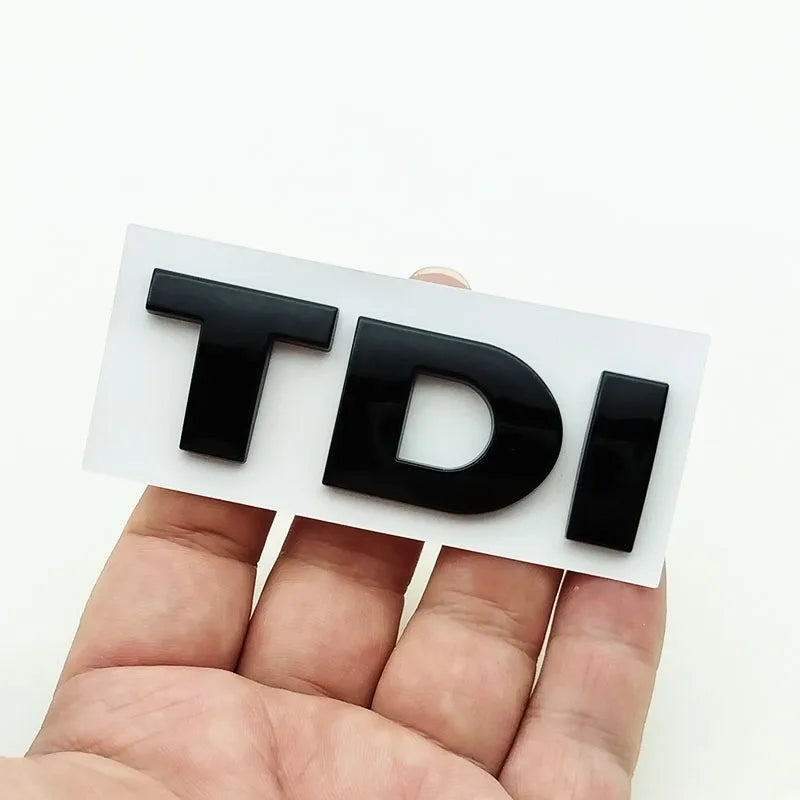 3D ABS Black TDI Emblem Badge for VW Golf Polo Passat