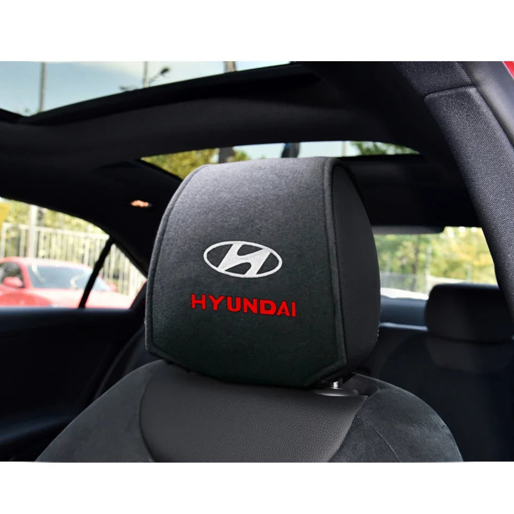 2pcs Auto Headrest Covers Fit Hyundai