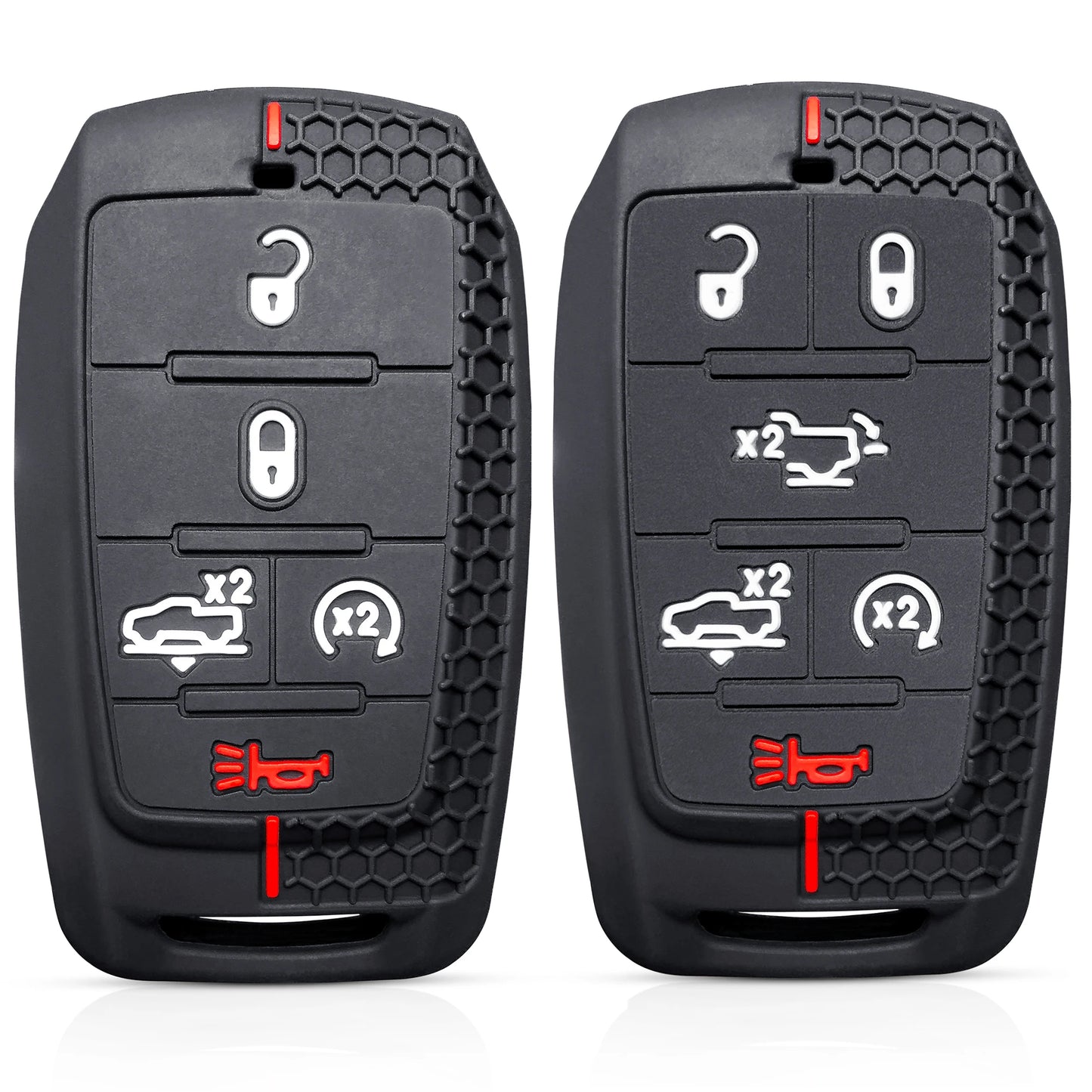 RAM 2020-2021 3/4/5 Button Silicone Key Fob Cover