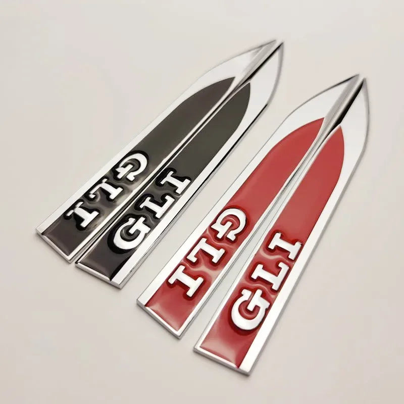 3D Metal Fender Badge Emblems for VW Golf 5/6/7 GTD GLI