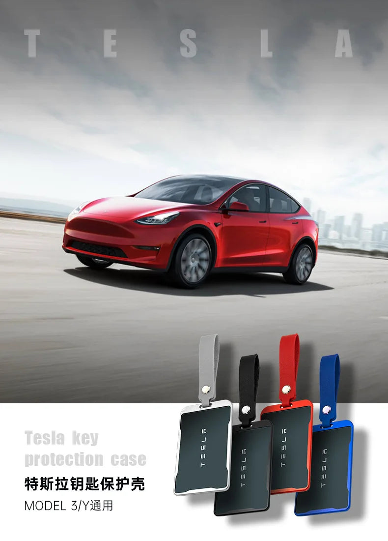 Aluminum Key Card Holder Case for Tesla Model 3/Y – Full Cover