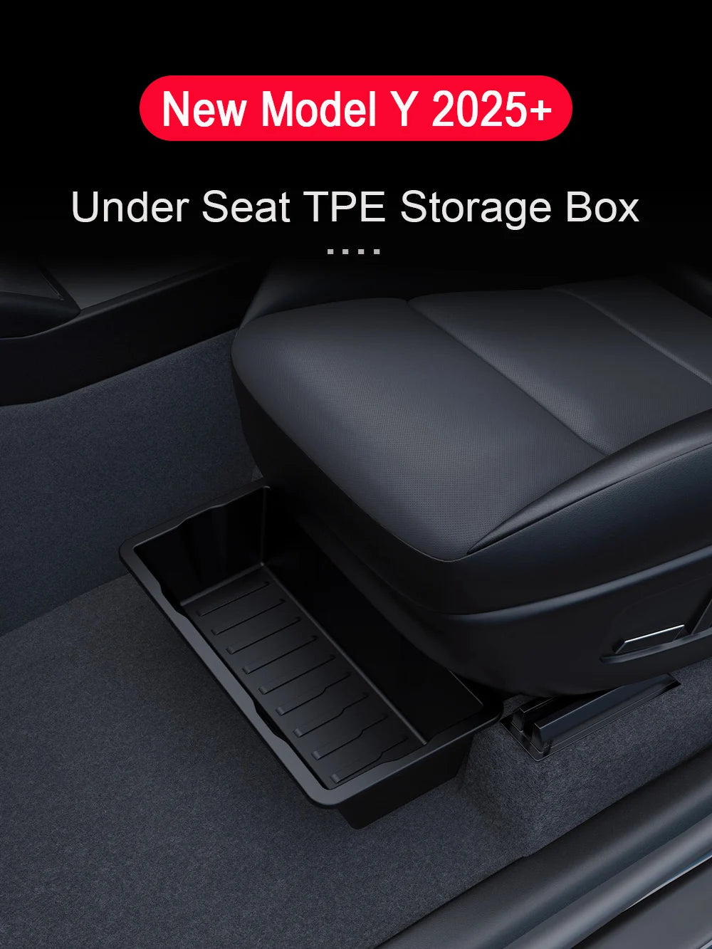 Tesla Model Y Juniper 2025 Under Seat Storage Organizer Box