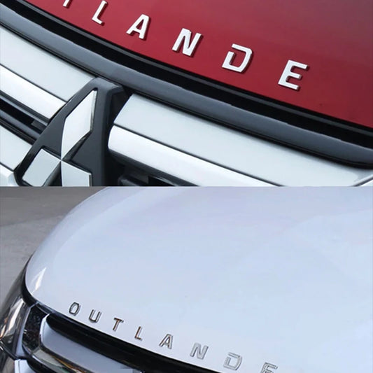ABS Chrome 3D Hood Emblem Badge for Mitsubishi Outlander
