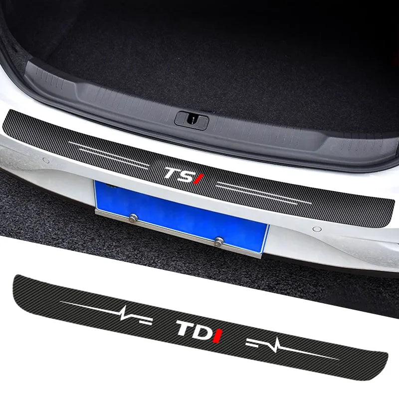 VW TDI TSI Golf/Polo Carbon Fiber Doorsill Protector Film