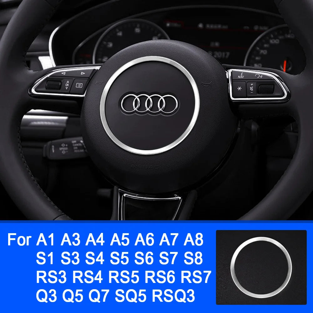 Premium Steering Wheel Trim Ring for Audi A1-A8/Q Series