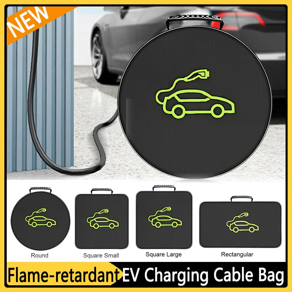 Sac étanche pour câbles de véhicule électrique - Rangement robuste et ignifuge