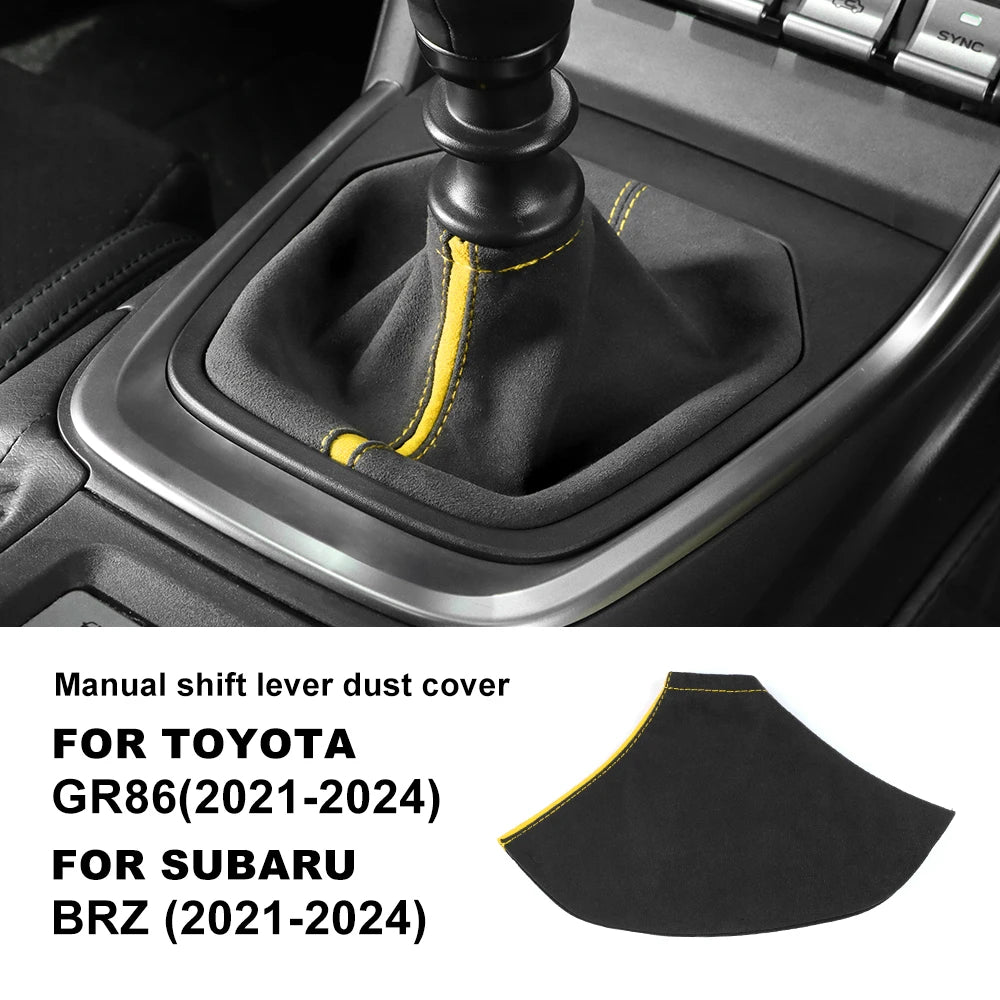 Suede Shift Boot for BRZ ZD8 GR86 ZN8 2021-2025 RHD/LHD Yellow – Car Accessories | MotorWorld Marketplace