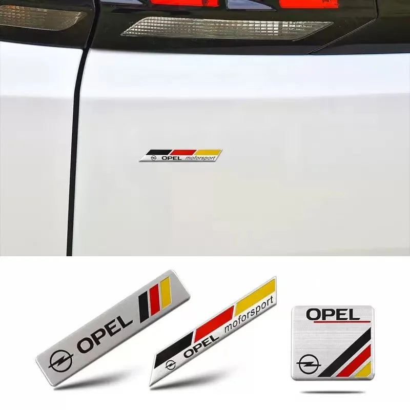 Opel Aluminum Badge Decal – Pro Auto Accessory