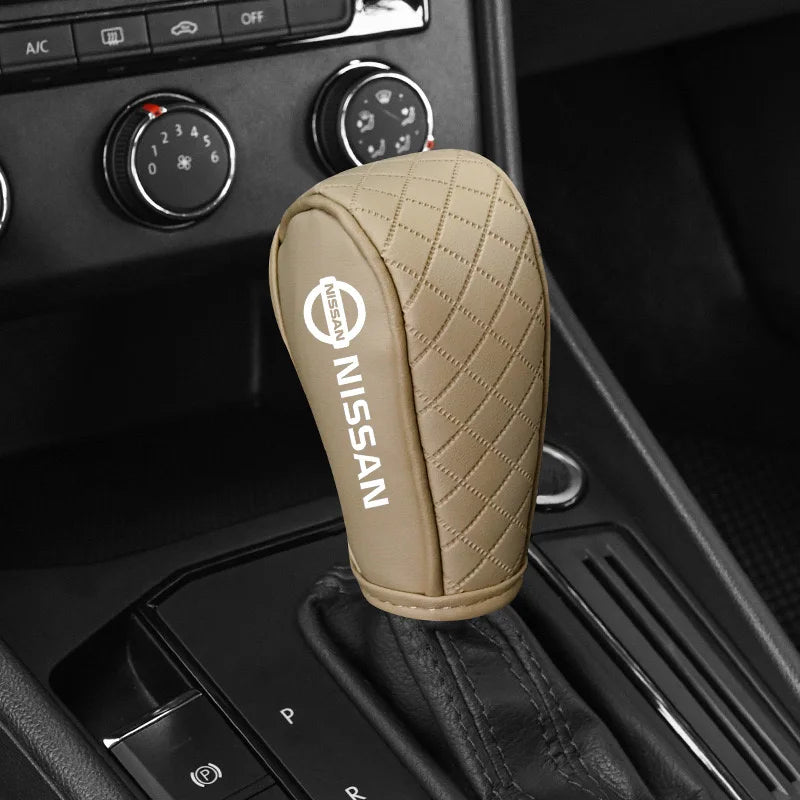 Premium Leather Gear Shift Cover for Nissan