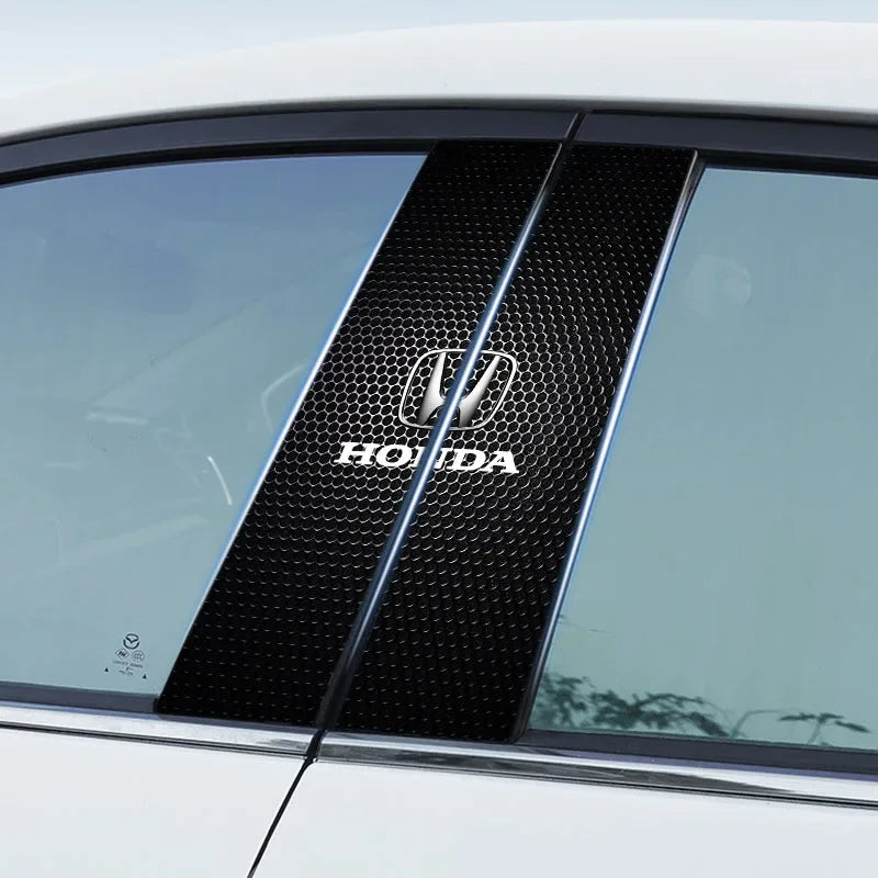2Pcs Center Pillar Emblem Stickers for Honda Civic Accord