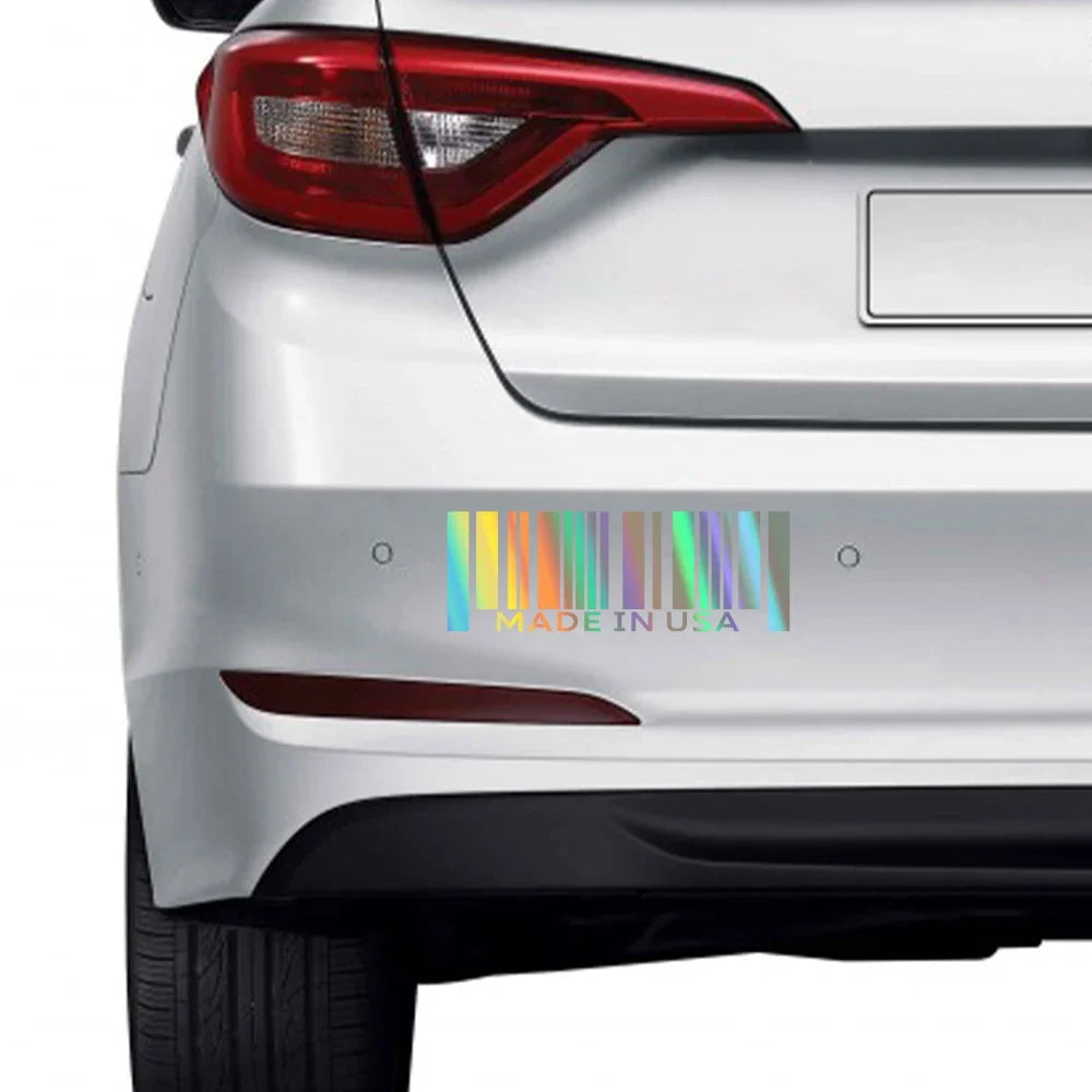Universal USA Barcode Car Sticker – Premium Vinyl Decal