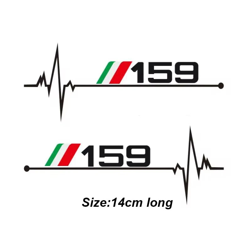 2Pcs Rearview Mirror Sticker for Alfa Romeo 159 – Pro Fit