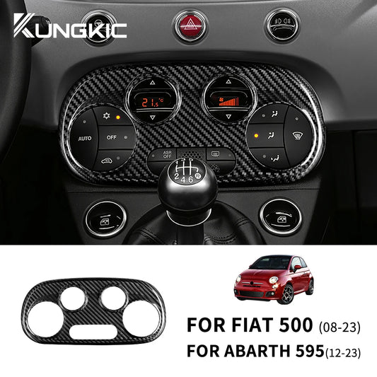 Real Dry Carbon Fiber AC Frame Cover for Abarth 595/695 Fiat