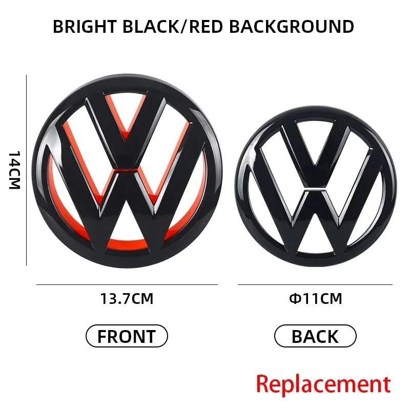 VW Golf 6 MK6 GTI Front Grill & Trunk Emblem Badge Set
