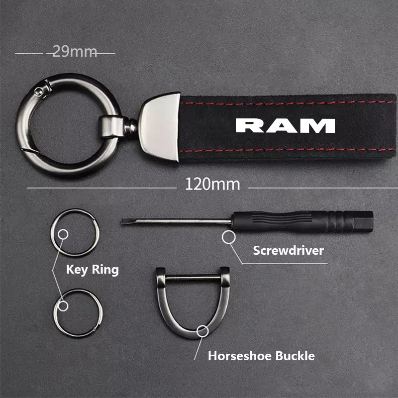 Premium Suede Keychain for Ram 1500 2500 3500