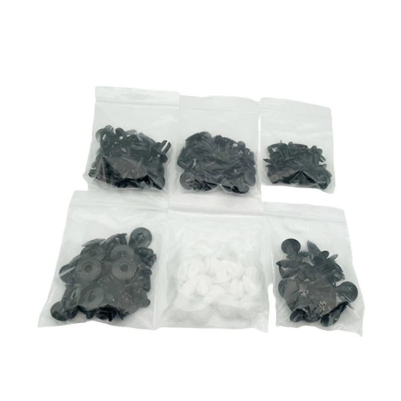 Kit de clips de fixation pour voiture | Goupilles de retenue à poussoir mixtes pour pare-chocs, portières et garnitures