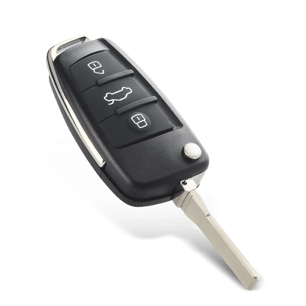 KEYYOU Flip Remote Key Case for Audi A2 A3 A4 A6 A8 Q7 TT