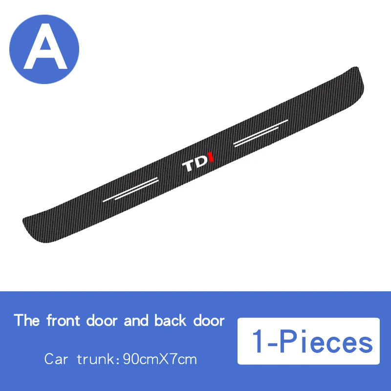 VW TDI TSI Golf/Polo Carbon Fiber Doorsill Protector Film