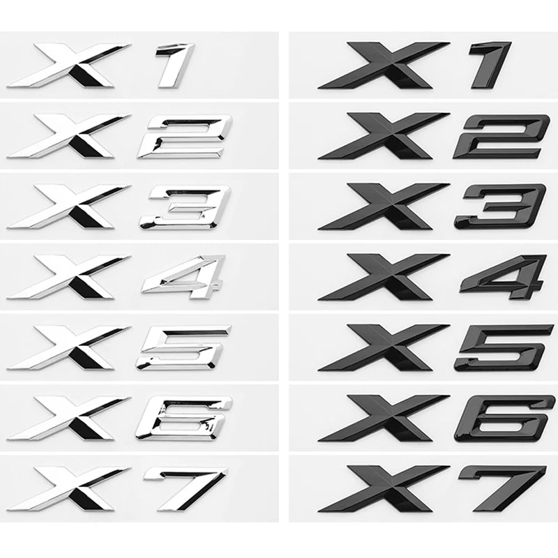 3D Xdrive Emblem Badge for BMW X1-X7 20d-50d 20i-30i