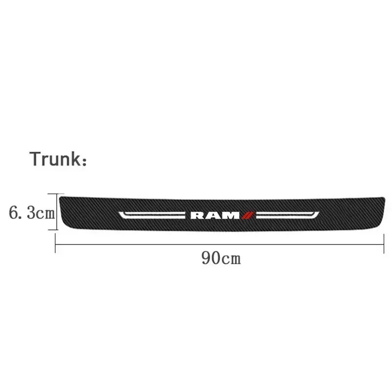 Carbon Fiber Door Sill Scuff Plate for Ram – Durable Upgrade