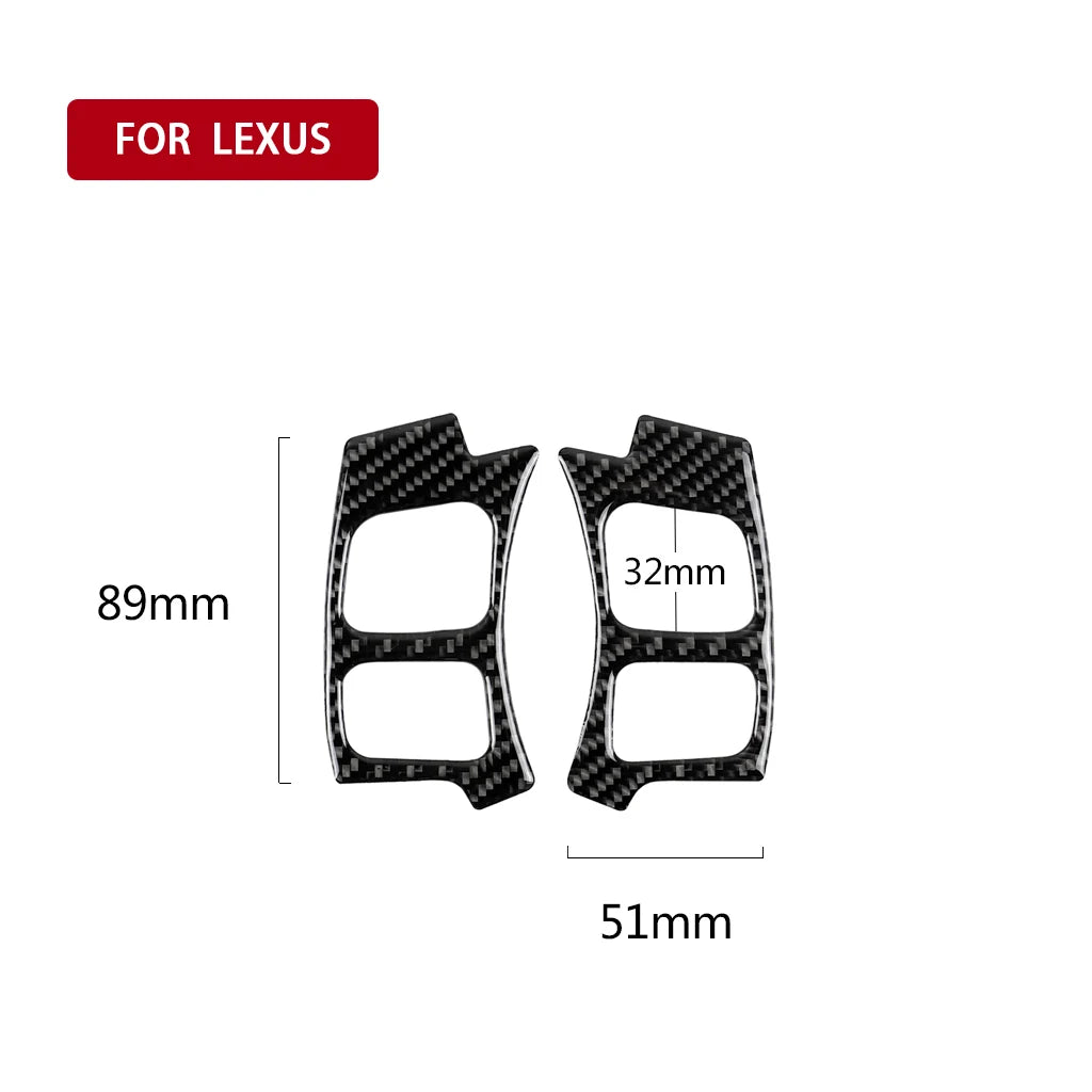Carbon Fiber Steering Wheel Trim for Lexus IS250/NX 2013-20