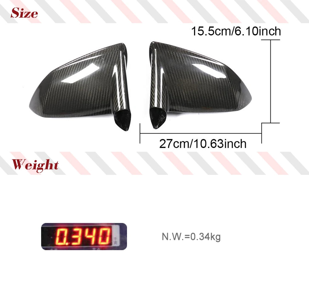 Dry Carbon Mirror Cover Trim for Gallardo LP550/560/570